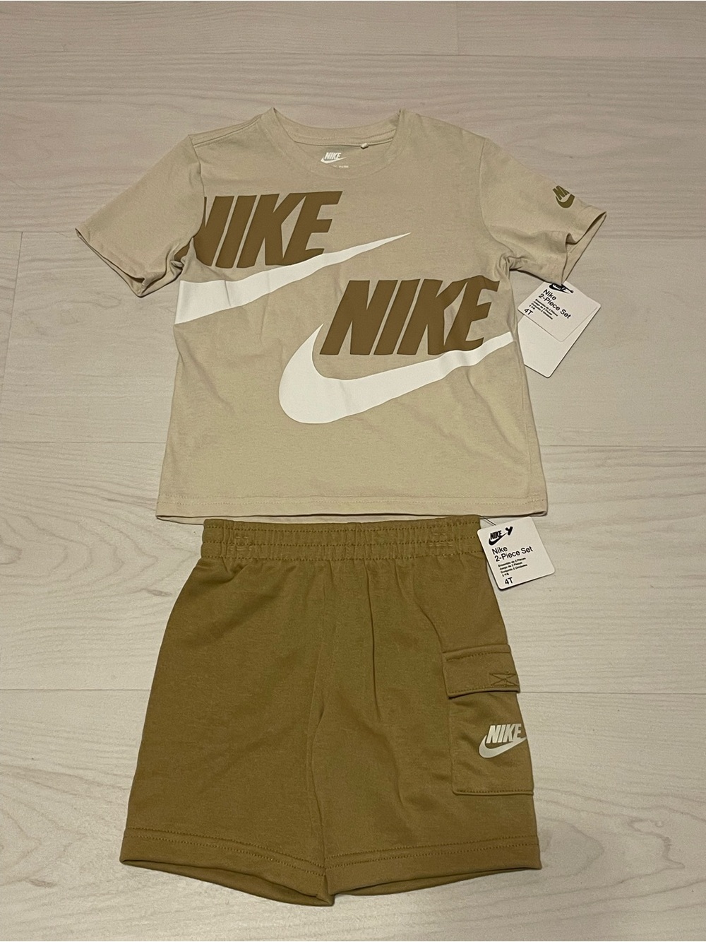 Nike Beige Short Set